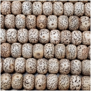 Bodhi Lotus Seed Thick Wheel Beads (N) Approximate size 7.75 x 11mm 35 inches