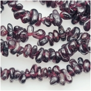 Garnet Chip Gemstone Beads (N) Approximate size 1.9 to 11mm 7.5 inches