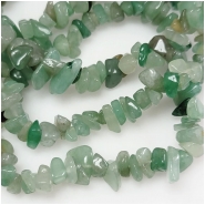 Aventurine Chip Gemstone Beads (N) Approximate size 1.9 to 12.6mm 7.5 inches