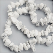 Howlite Chip Gemstone Beads (N) Approximate size 1.8 to 14.6mm 7.5 inches