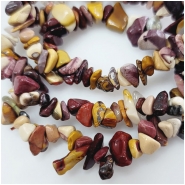 Mookaite Chip Gemstone Beads (N) Approximate size 1.5 to 18mm 7.5 inches