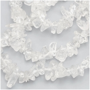 Crystal Quartz Chip Gemstone Beads (N) Approximate size 1.7 to 14.5mm 7.5 inches