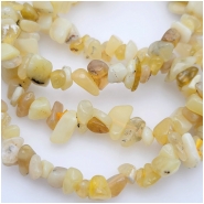 Yellow Opal Chip Gemstone Beads (N) Approximate size 1.5 to 16mm 7.5 inches