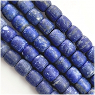 Lapis Lazuli Matte Barrel Gemstone Beads (N) 12 x 12mm 15.75 inches