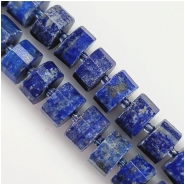 Lapis Lazuli Faceted Wheel Gemstone Beads (N) 12mm 5.25 inches