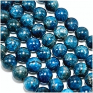 Neon Apatite 10mm Round Gemstone Beads (N) 16 inches