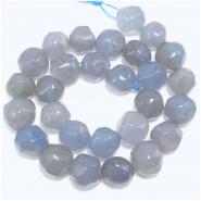 Chalcedony Faceted Nugget Gemstone Beads (N) 14mm 15.25 inches