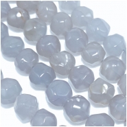 Chalcedony Faceted Nugget Gemstone Beads (N) 12mm 16 inches