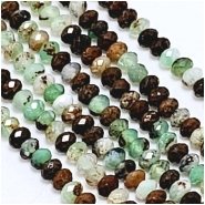 Chrysoprase Faceted Rondelle Gemstone Beads (N) 2.75mm 15.5 inches