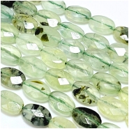 Prehnite Small Faceted Oval Gemstone Beads (N) 8 x 12mm 15.75 inches