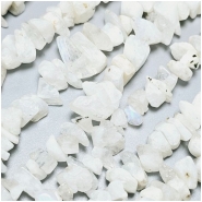 Rainbow Moonstone Chip Gemstone Beads (NH) 1.3 to 12.6mm 36 inches