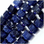 Sodalite Faceted Wheel Gemstone Beads (N) 10mm 5.25 inches