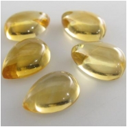 1 Citrine Pear Gemstone Cabochon Loose Cut (H) 8 x 12mm CLOSEOUT