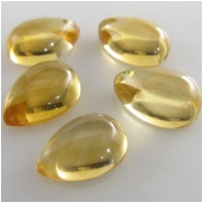 1 Citrine pear drop loose cut gemstone (H) Approximately 7 x 10mm