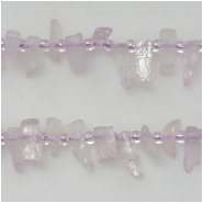 Kunzite Top Drilled Gemstone Bead Shards (N) Approximate Size 9 to 15.7mm 8.5 inches