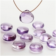 10 Amethyst Heart Drop Briolette AA Gemstone Beads (N) 6.3 to 7mm