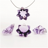 1 Amethyst Faceted Starcut Briolette AA Gemstone Beads 7 (N) 9.4 to 10.2mm