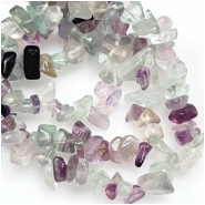 Fluorite Chip Gemstone Beads (N) 2 to 13mm 7.5 inches