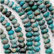 Fox Turquoise Rondelle Gemstone Beads (S) 5mm 9 inches