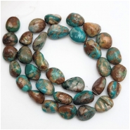 Fox Turquoise Nugget Gemstone Beads (S) 9.9 x 10.6mm to 11 x 15.2mm 16.25 inches