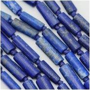 Lapis Matte Tube Gemstone Beads (N) 12.5 to 23mm 18 inches