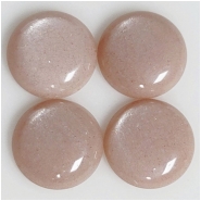 1 Moonstone AA Round Gemstone Cabochon Peach (N) 18mm