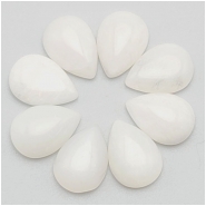 1 Moonstone AA Pear Gemstone Cabochon White (N) 10 x 14mm