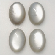 1 Moonstone AA Oval Gemstone Cabochon Gray (N) 13 x 18mm