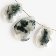 3 Solar Quartz Faceted Briolette Pendant Gemstone Bead (N) 12 x 18.1mm to 14 x 20.45mm