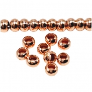 100 Copper 2.4mm Rondelle Metal Beads (N)