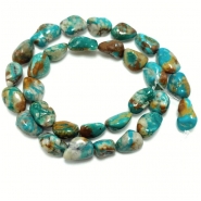 Fox Turquoise Nugget Gemstone Beads (S) 10 to 17.2mm 16.25 inches