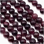 Garnet Round Gemstone Beads (N) 3.75 to 3.95mm 15.5 inches