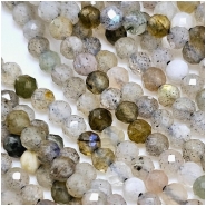 Labradorite Micro Faceted Rondelle Gemstone Beads (N) 2.5mm 15 inches