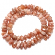 Sunstone Center Drilled Nugget Gemstone Beads (N) 8.8 x 11.2mm to 9.1 x 13.2m 16.25 inches