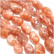 Sunstone Graduated Nugget Gemstone Beads (N) 9.1 x 9.8mm to 9.3 x 19.5mm 16 inches