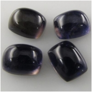 1 Iolite plain dome cushion loose cut gemstone (N) 7 x 9mm CLOSEOUT