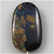 Azurite Malachite Freeform Pendant Gemstone Bead (S) Approximate Size 19.26 x 32mm