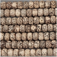 Bodhi Lotus Seed Thick Wheel Beads Light Color (N) Approximate size 5 x 7mm 22.5 inches