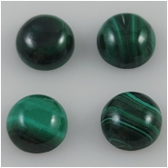 2 Malachite Round Gemstone Cabochon (N) Approximate Size 7mm
