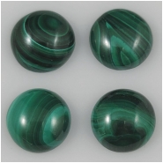 1 Malachite Round Gemstone Cabochon (N) 10mm Thick  CLOSEOUT