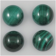 1 Malachite Round Gemstone Cabochon (N) 12mm  CLOSEOUT