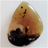 Indonesian Blue Amber Freeform Cabochon (N) 43.3 x 57.6mm