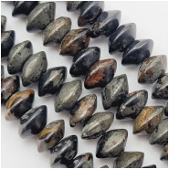 Bronzite Metallic Hand Cut 8mm Saucer Gemstone Beads (N) 16 inches