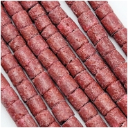 Sponge Coral Red Heishi Beads (D) 4.8 to 5.4mm 24 inches