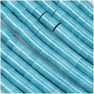 Block Turquoise Heishi Beads (B) 5mm 16 inches