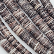 Brown Shell Graduated Heishi Beads (N) 3 to 7mm 16 inches