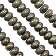 Pyrite Rondelle Gemstone Beads (N) 4.5mm 15.5 inches