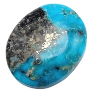 Turquoise North American Oval Backed Gemstone Cabochon (S) 21.5 x 26.45mm