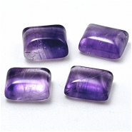 1 Amethyst 7 x 9mm Rectangle Loose Cut Gemstone Cabochons (N)