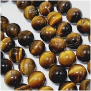 Tigereye 12mm Round Gemstone Beads (N) 15.75 inches